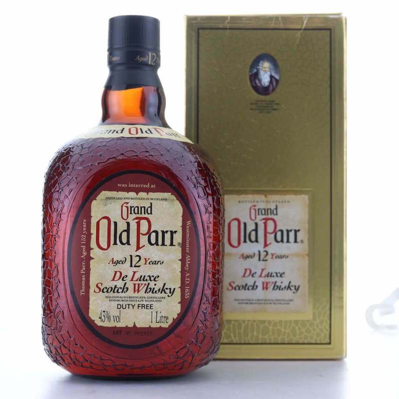 Grand Old Parr Scotch Whisky 12 Anos 1 Litro - Garrafas de Whisky