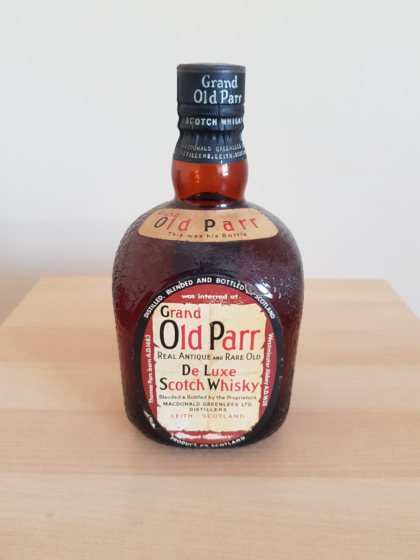 Grand Old Parr De Luxe - Garrafas de Whisky